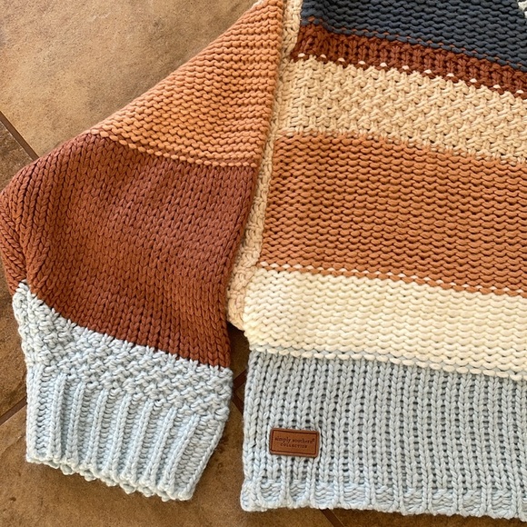 + SIMPLY SOUTHERN + Striped Cropped Sweater - Picture 6 of 10
